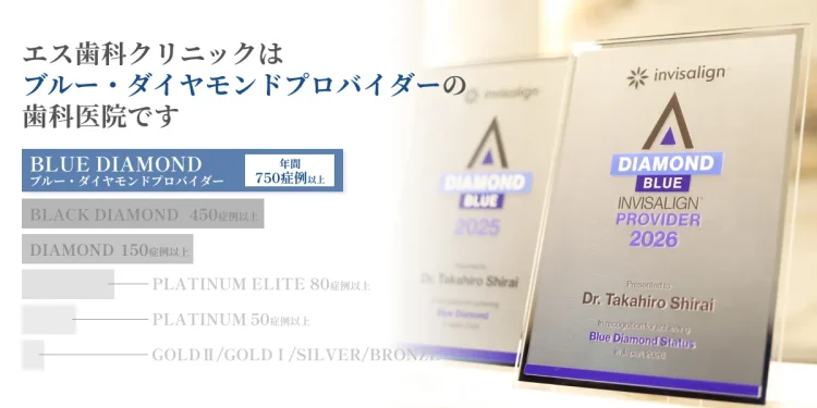 エス歯科クリニック インビザラインブルーダイヤモンドプロバイダー